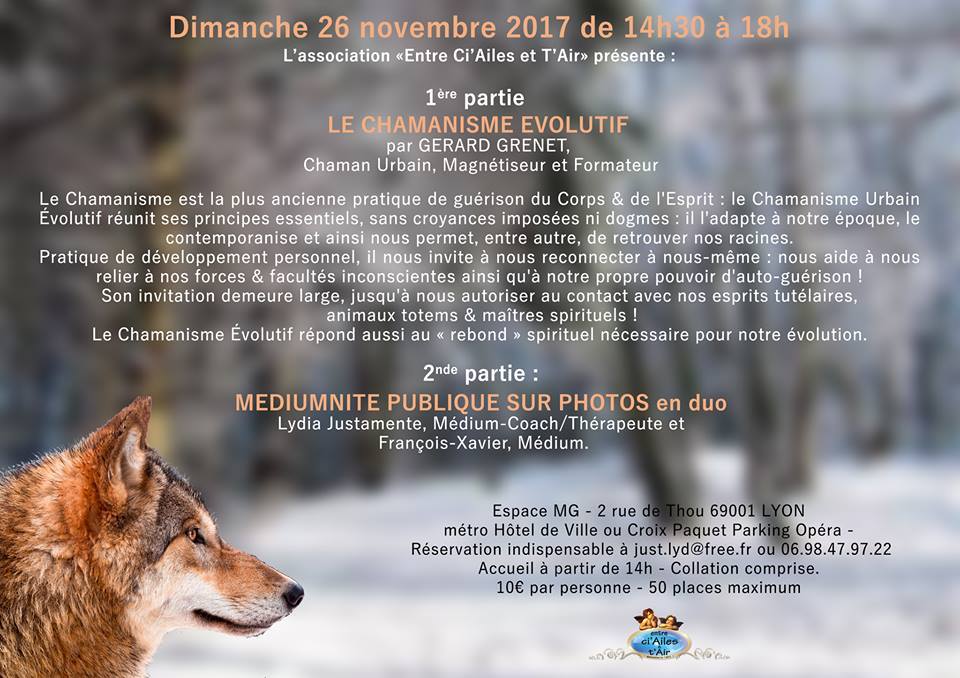 Conférence : le chamanisme évolutif - Lyon